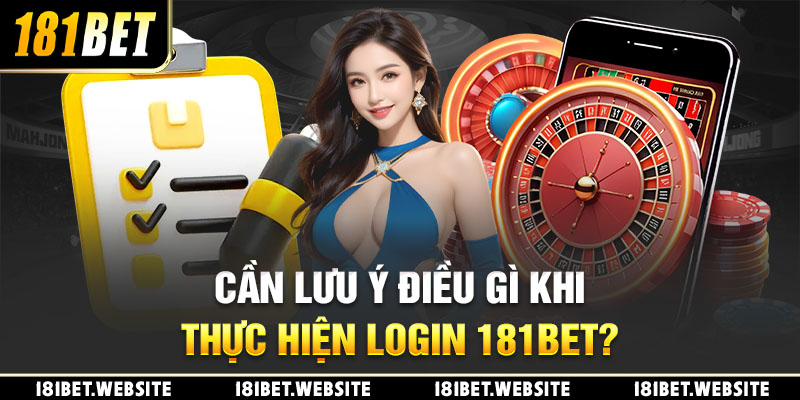 Cần lưu ý điều gì khi thực hiện login 181BET?